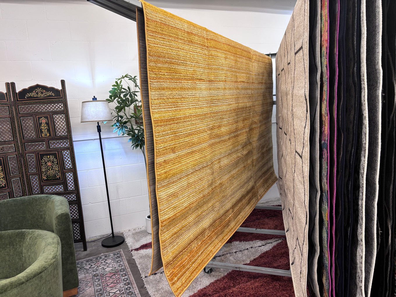 Yellow 7'10x10' Gemstone Rectangle Rug - Reclaimed Elegance