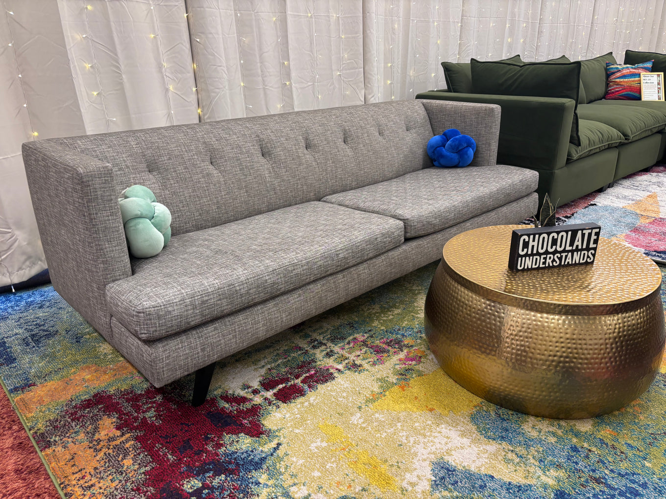 Platinum Hatch CB2 Sofa