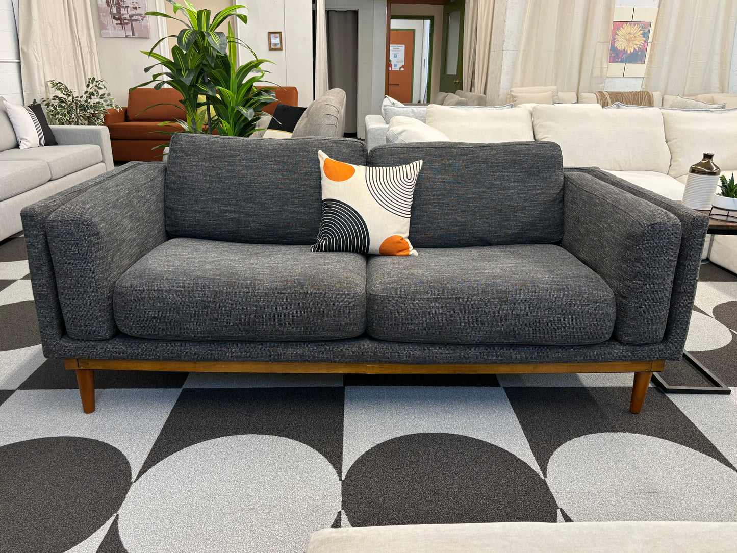 Charcoal West Elm Sofa