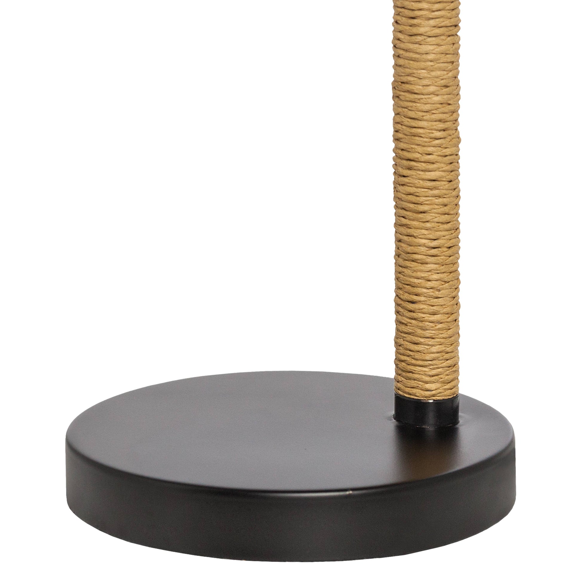 Candlestick Base Black Dome Shade Table Lamp - Reclaimed Elegance