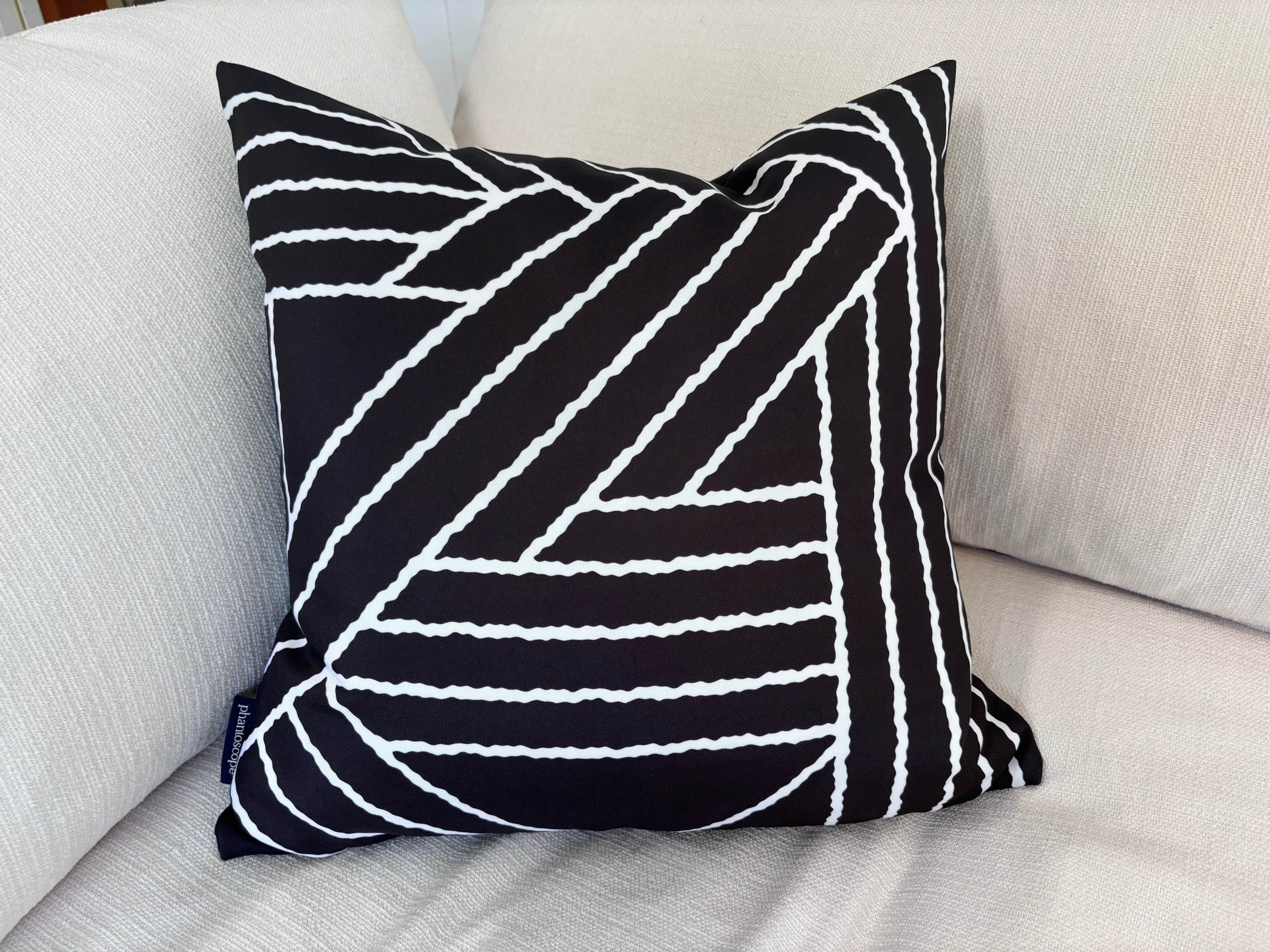 Black & White Zig Zag Pillow