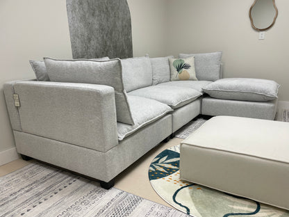 Pastel Grey SKY Modular Cloud Sofa + Ottoman