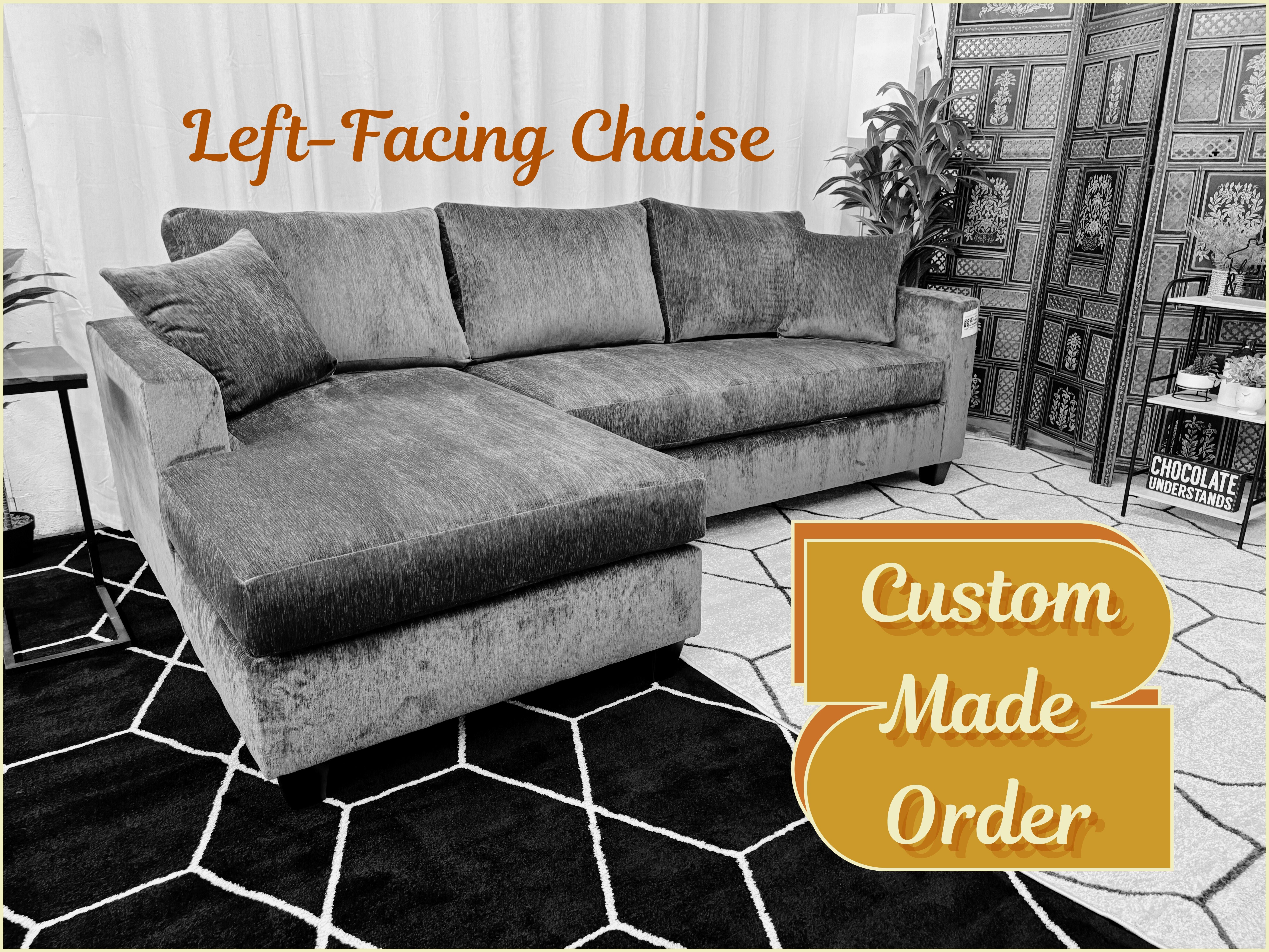 Custom Harpeth Chaise Sectional - Reclaimed Elegance