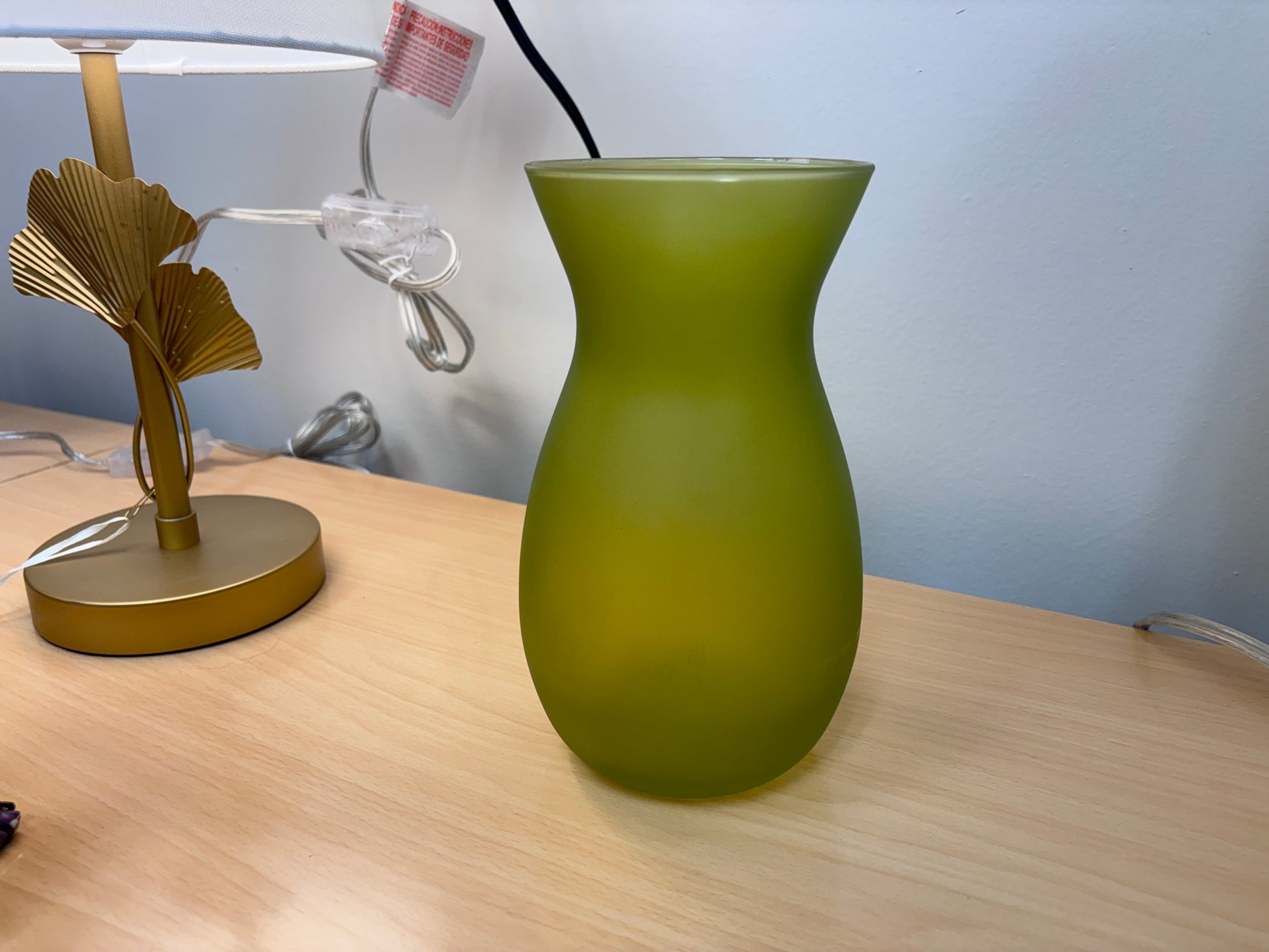 Olive Green Matte Vase - Reclaimed Elegance