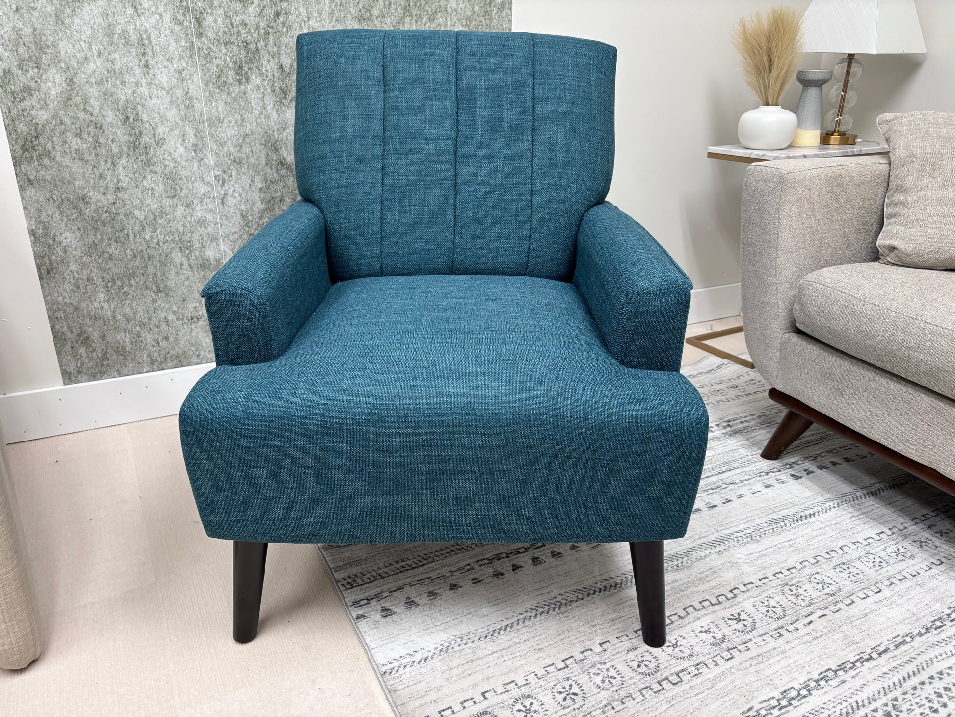Teal Kiwi Armchair - Reclaimed Elegance
