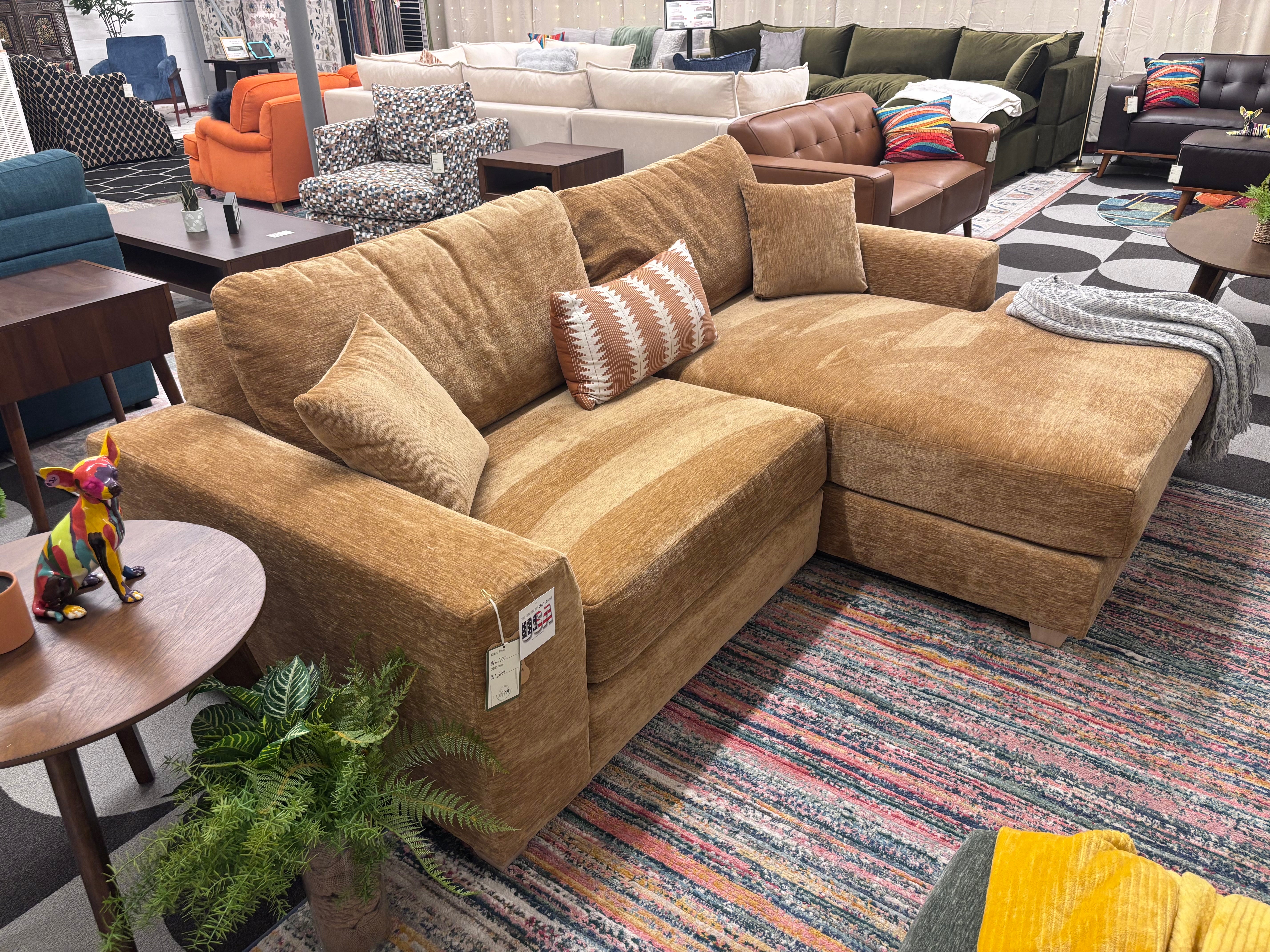 Nougat Beaman 2 Piece Chaise Sectional