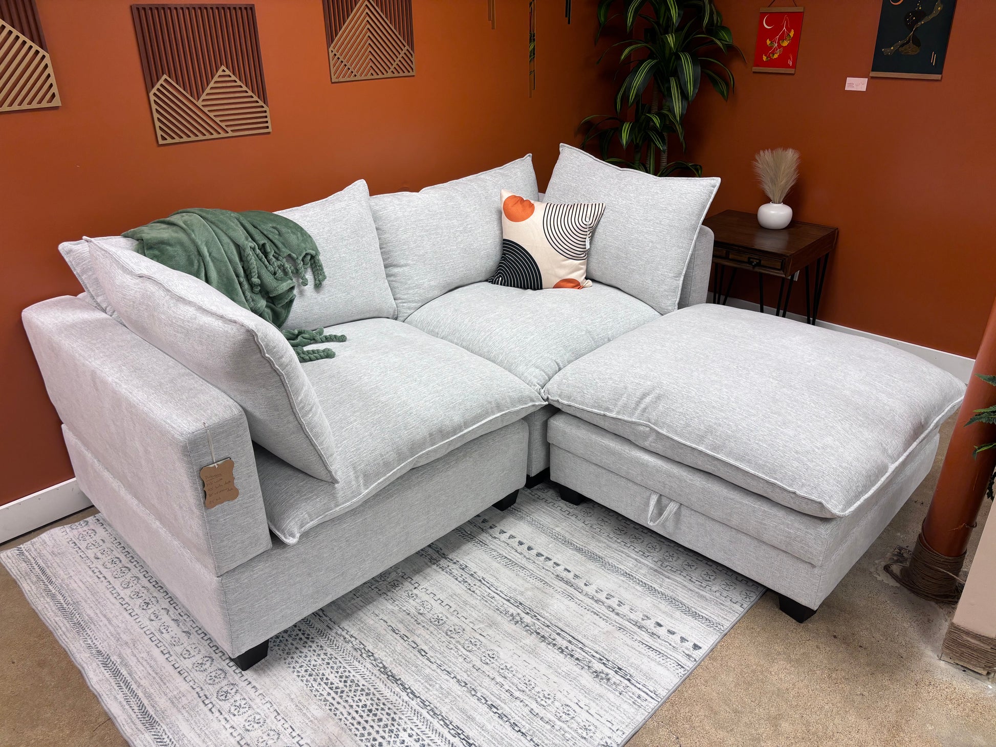 Pastel Grey SKY 2.0 Modular Sectional - Reclaimed Elegance