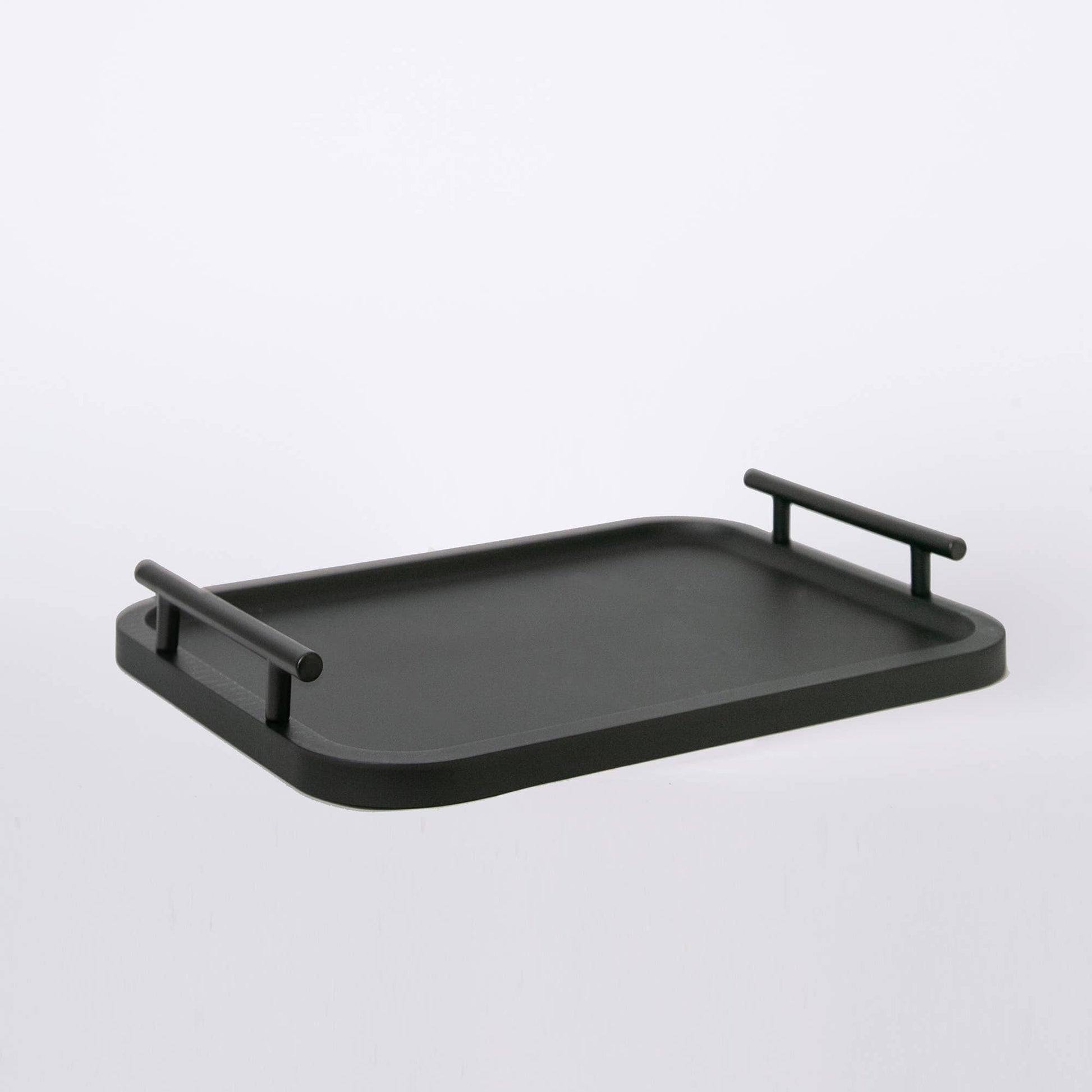 Black Modern Serving and Display Tray - Reclaimed Elegance