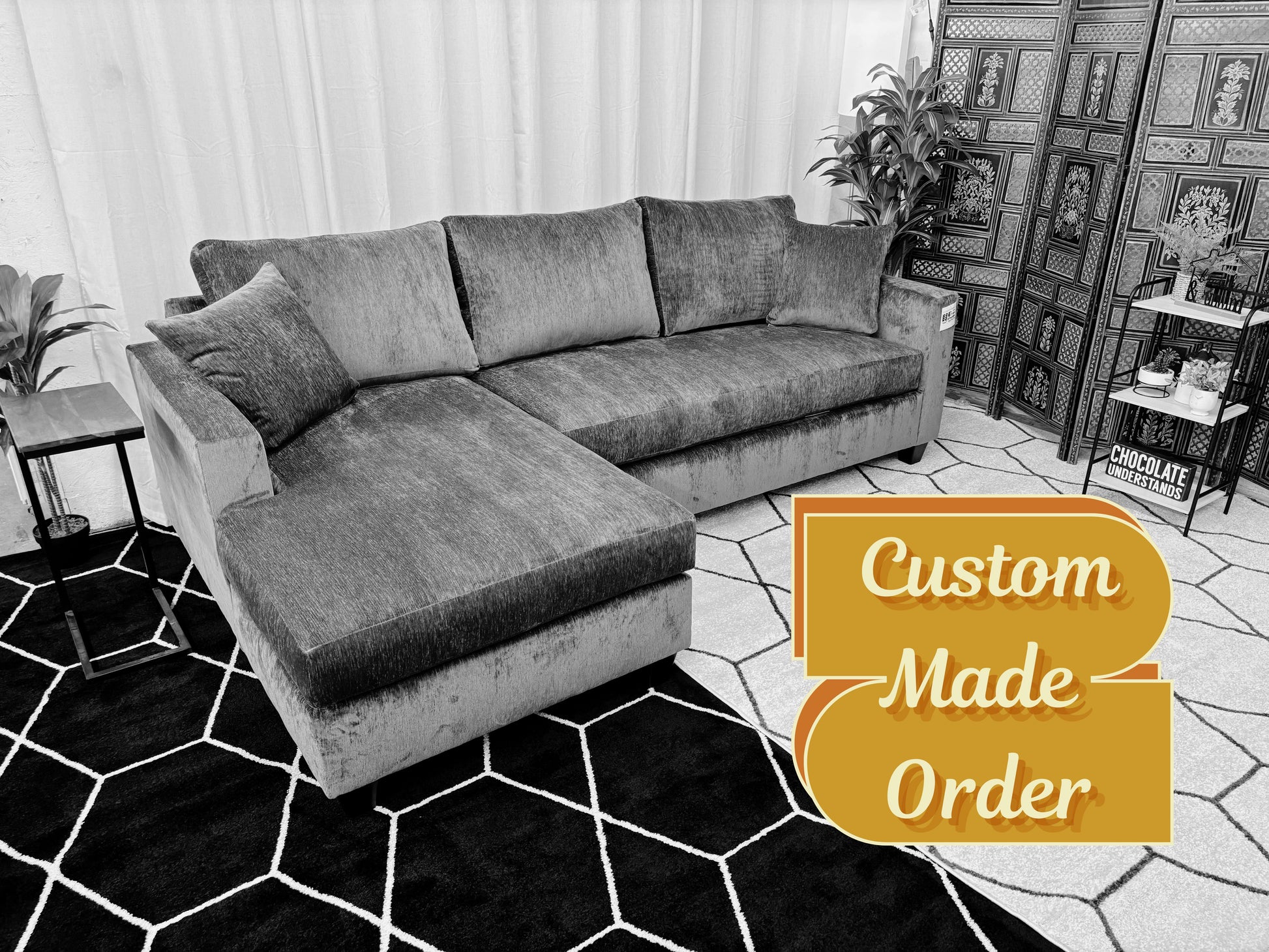 Custom Harpeth Chaise Sectional - Reclaimed Elegance