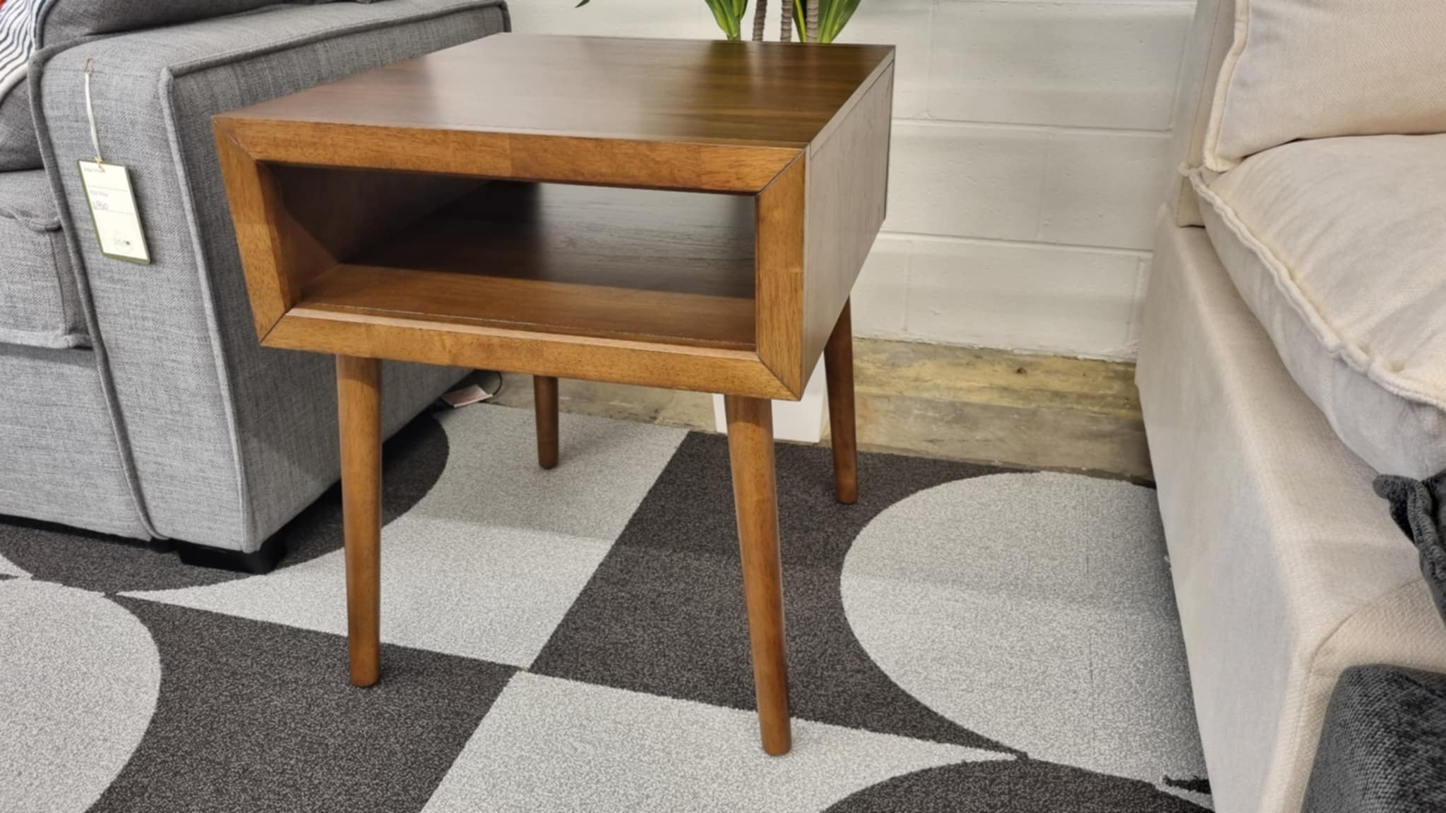 Walnut Malibu MCM Coffee & End Table Set