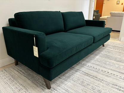 Teal Velvet Lido 2 Seater Sofa