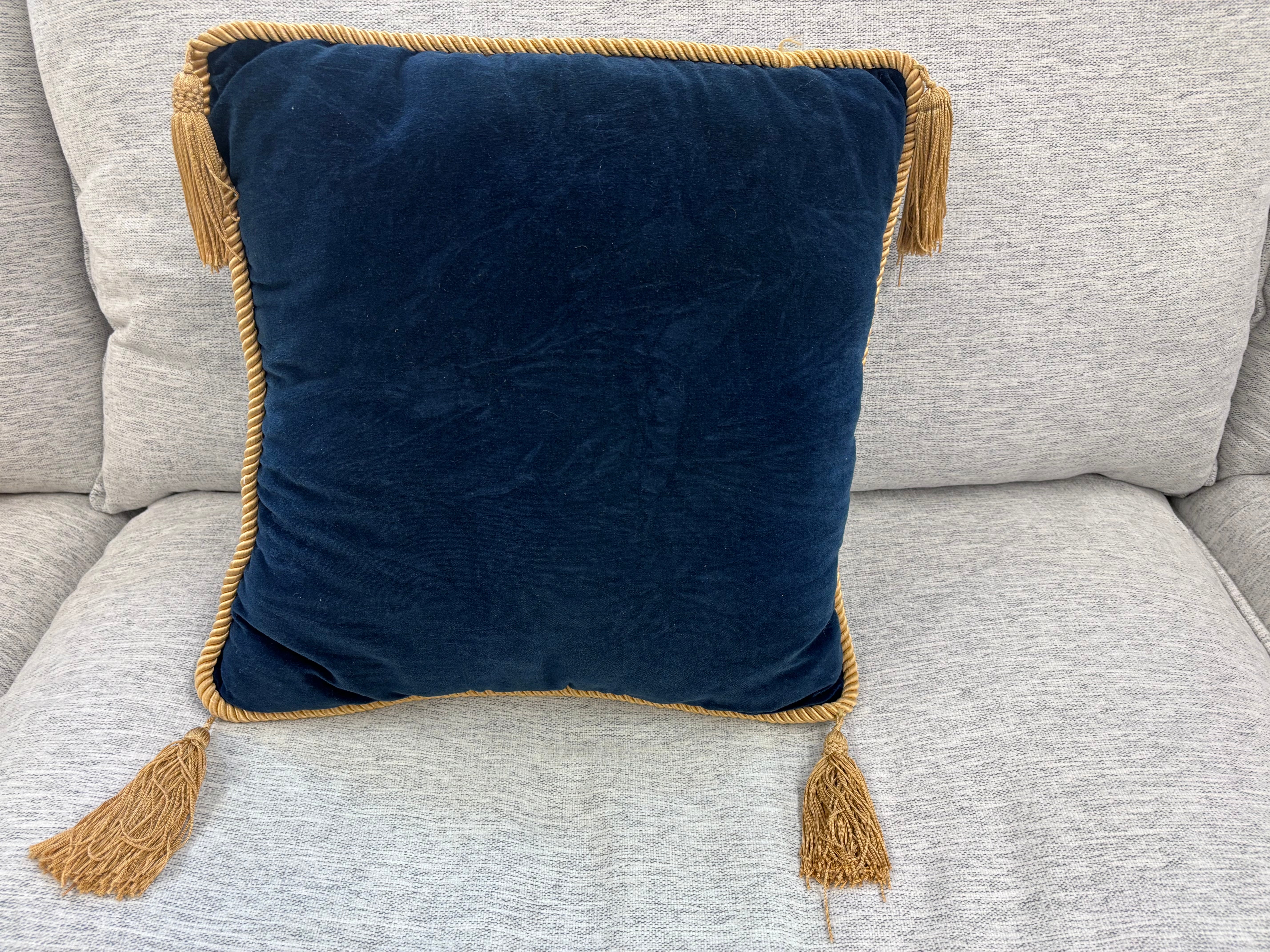 Blue & Gold Pillow