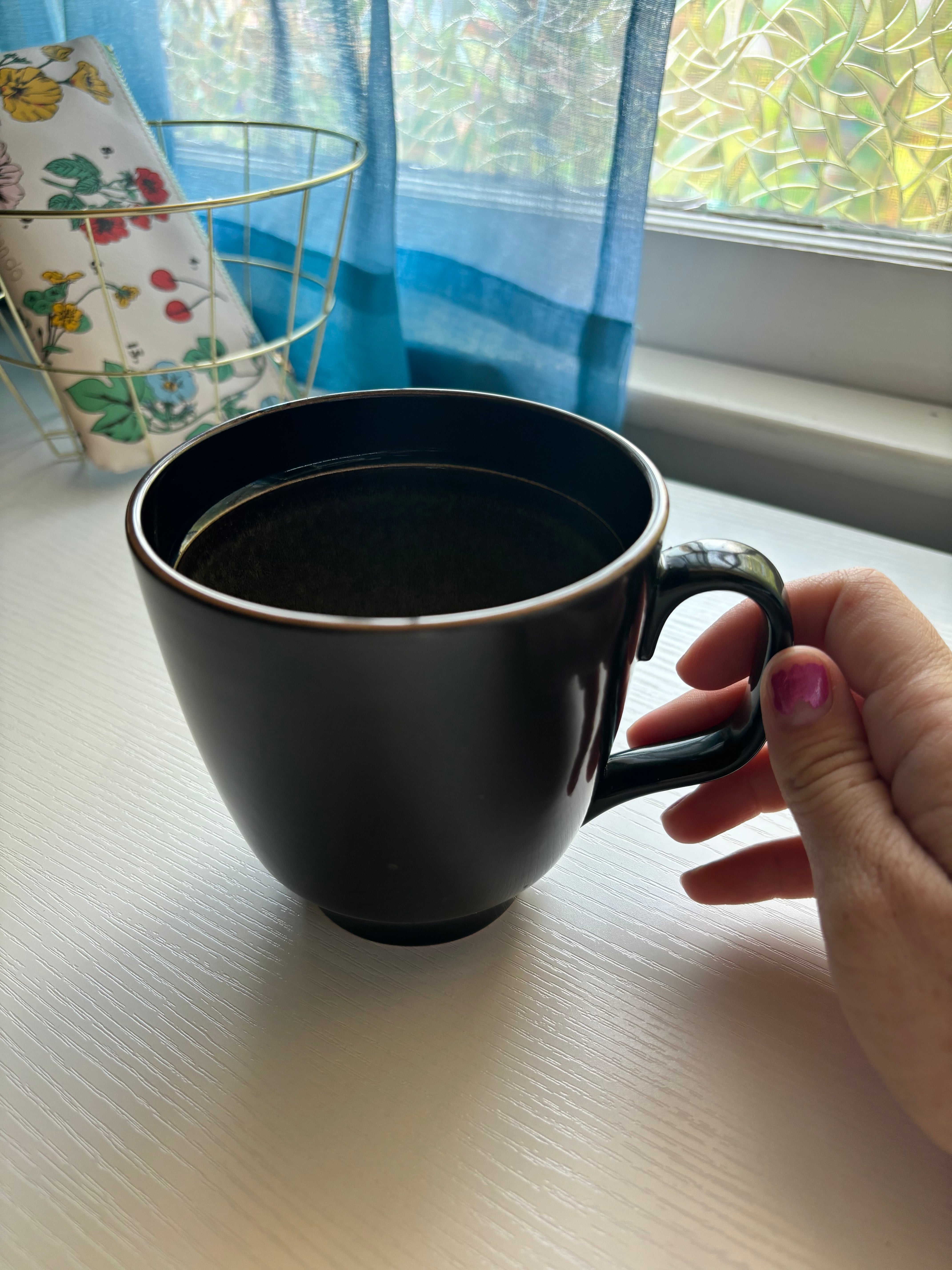 Black & Taupe Ceramic Mug