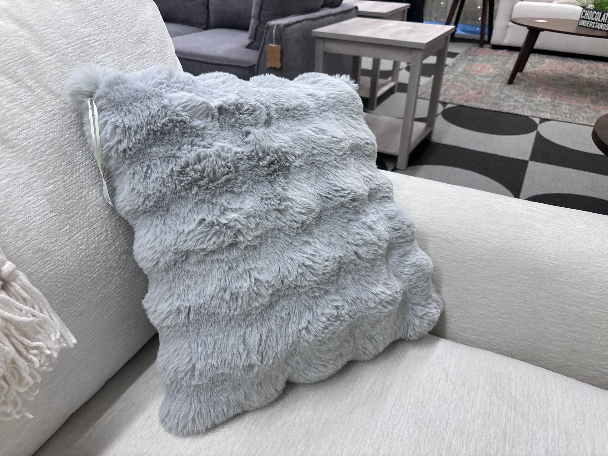 Fluffy Waffle Pattern Pillow - Reclaimed Elegance