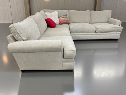 Beige Cindy Crawford  L Shape Sectional