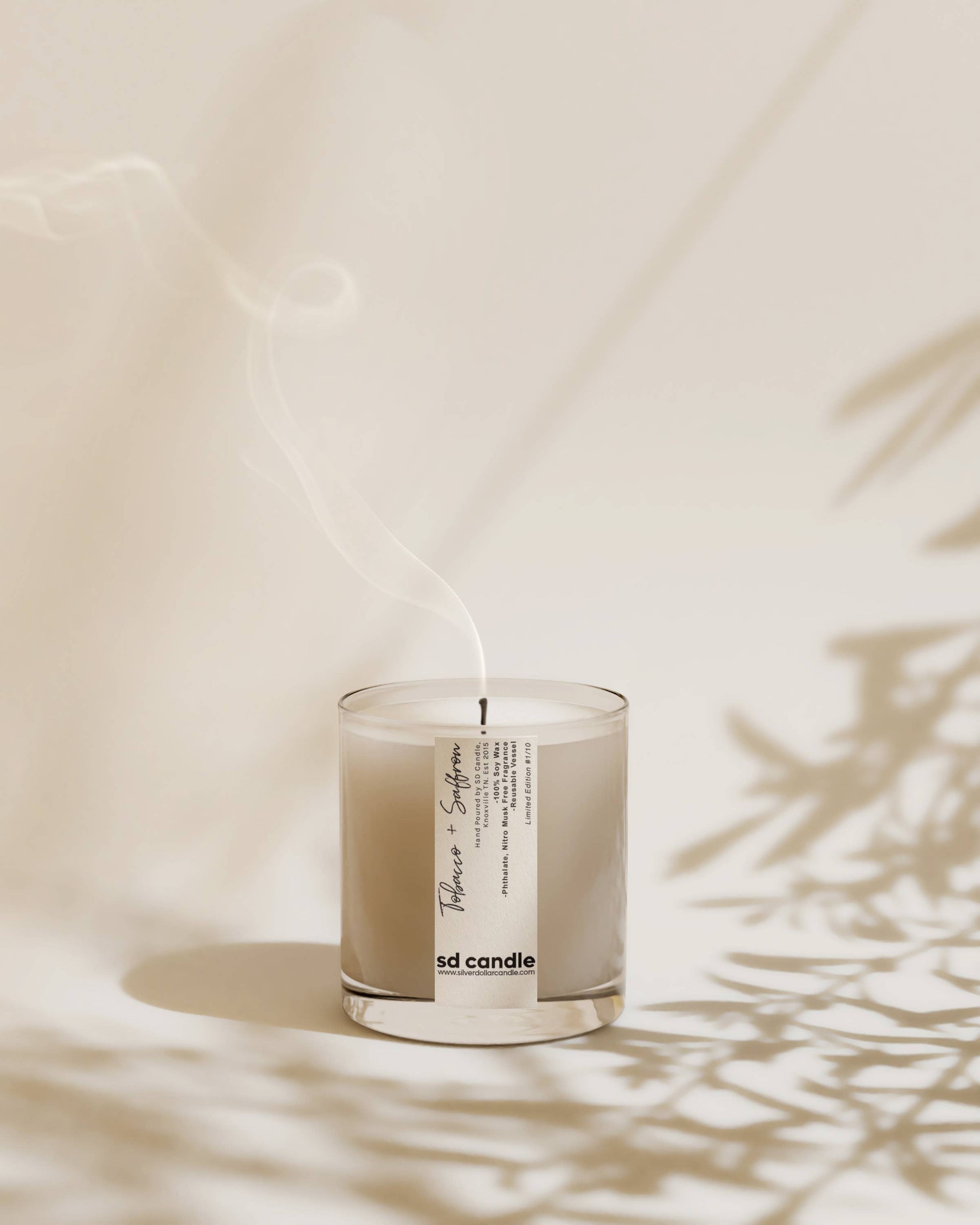 Saffron + Tobacco Leaf | 7oz Scented Candle | Unisex, Cozy - Reclaimed Elegance