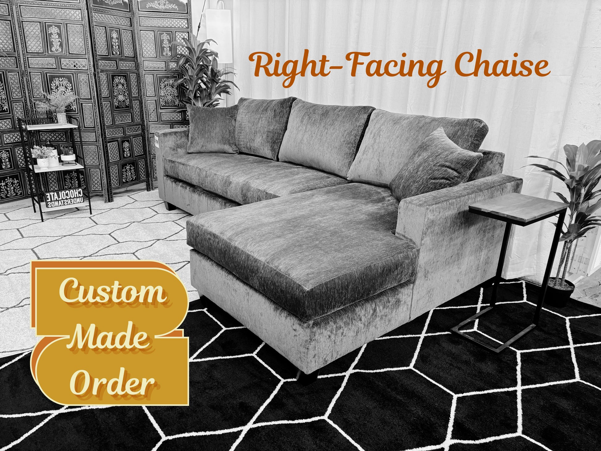 Custom Harpeth Chaise Sectional - Reclaimed Elegance