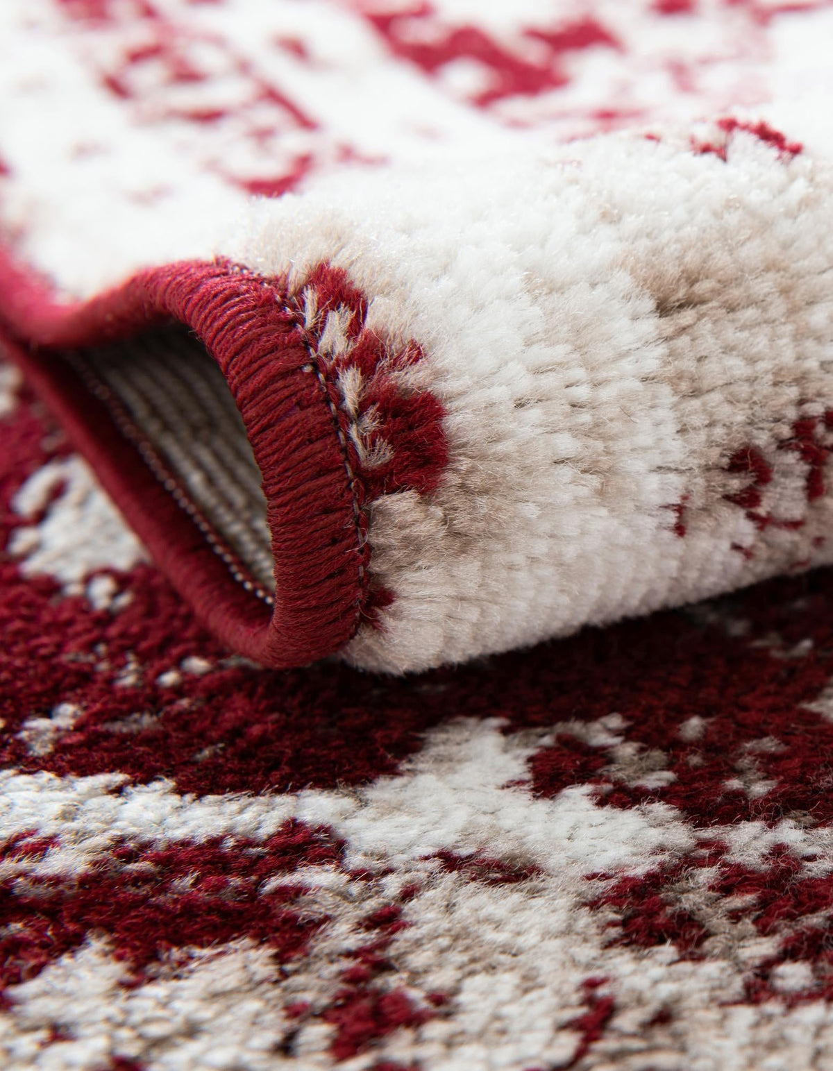Sofia Salle Garnier Burgundy/Ivory | Supplier rug image / alternate view