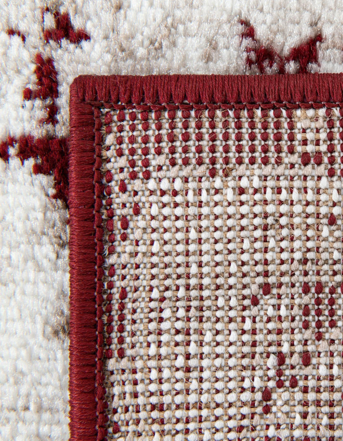 Sofia Salle Garnier Burgundy/Ivory | Supplier rug image / alternate view