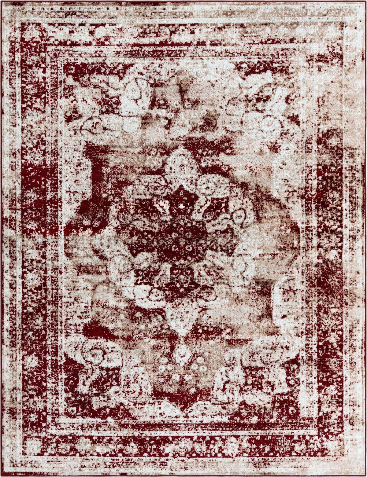 Sofia Salle Garnier Burgundy/Ivory | Overhead rug, default SKU 3134087