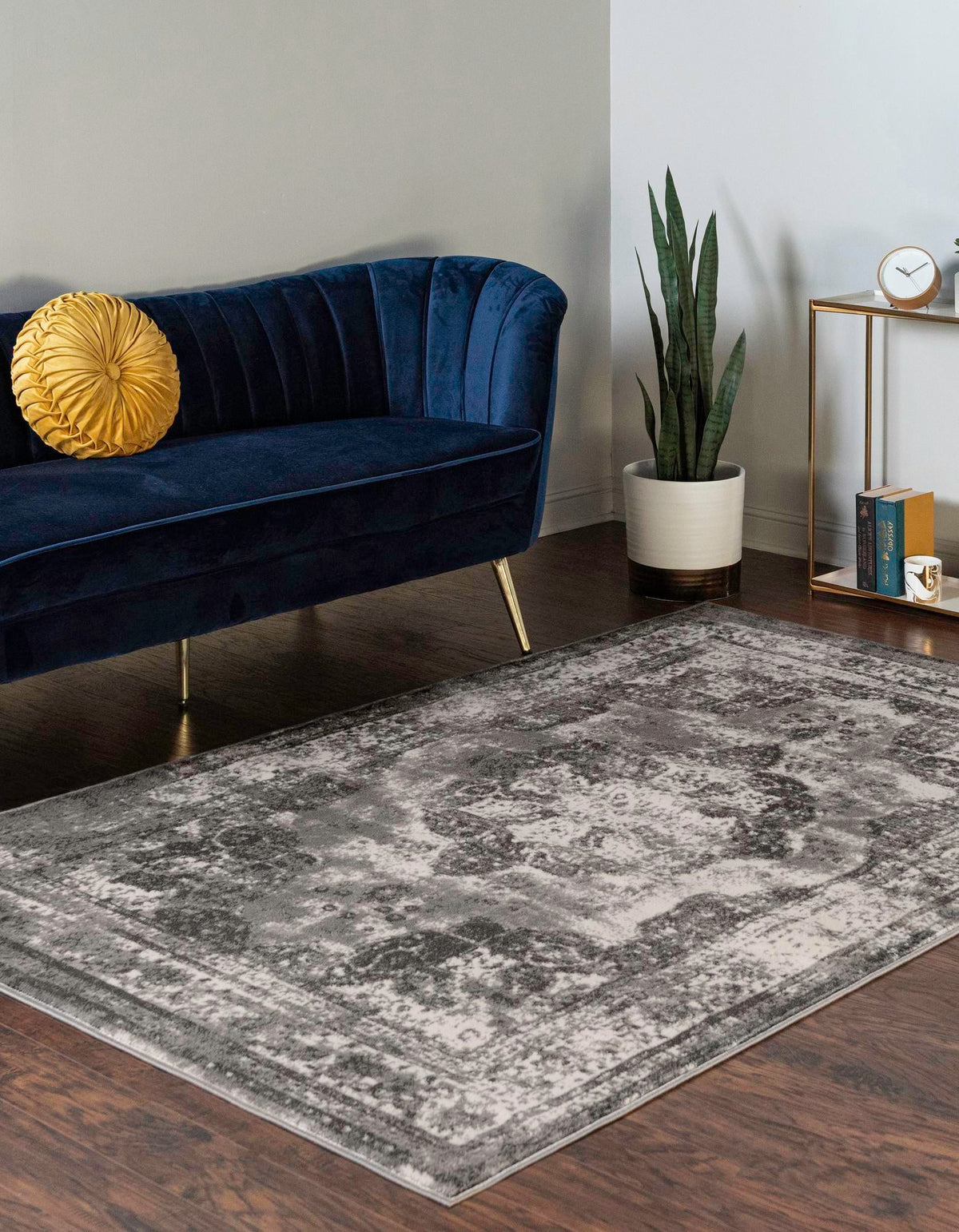Sofia Salle Garnier Gray & Ivory Area Rug | Original supplier photo 3