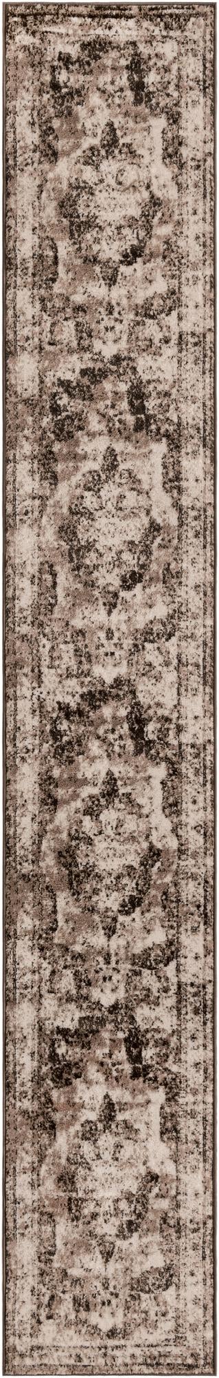 Sofia Salle Garnier Light Brown & Ivory Area Rug | Original manufacturer close-up / detail / alternate shape 