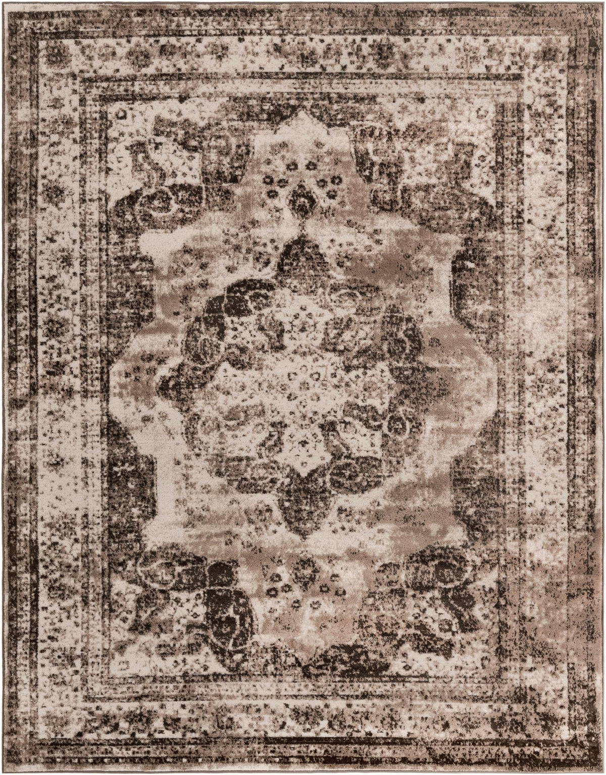 Sofia Salle Garnier Light Brown & Ivory Area Rug | Actual default SKU 3134099 overhead HERO 