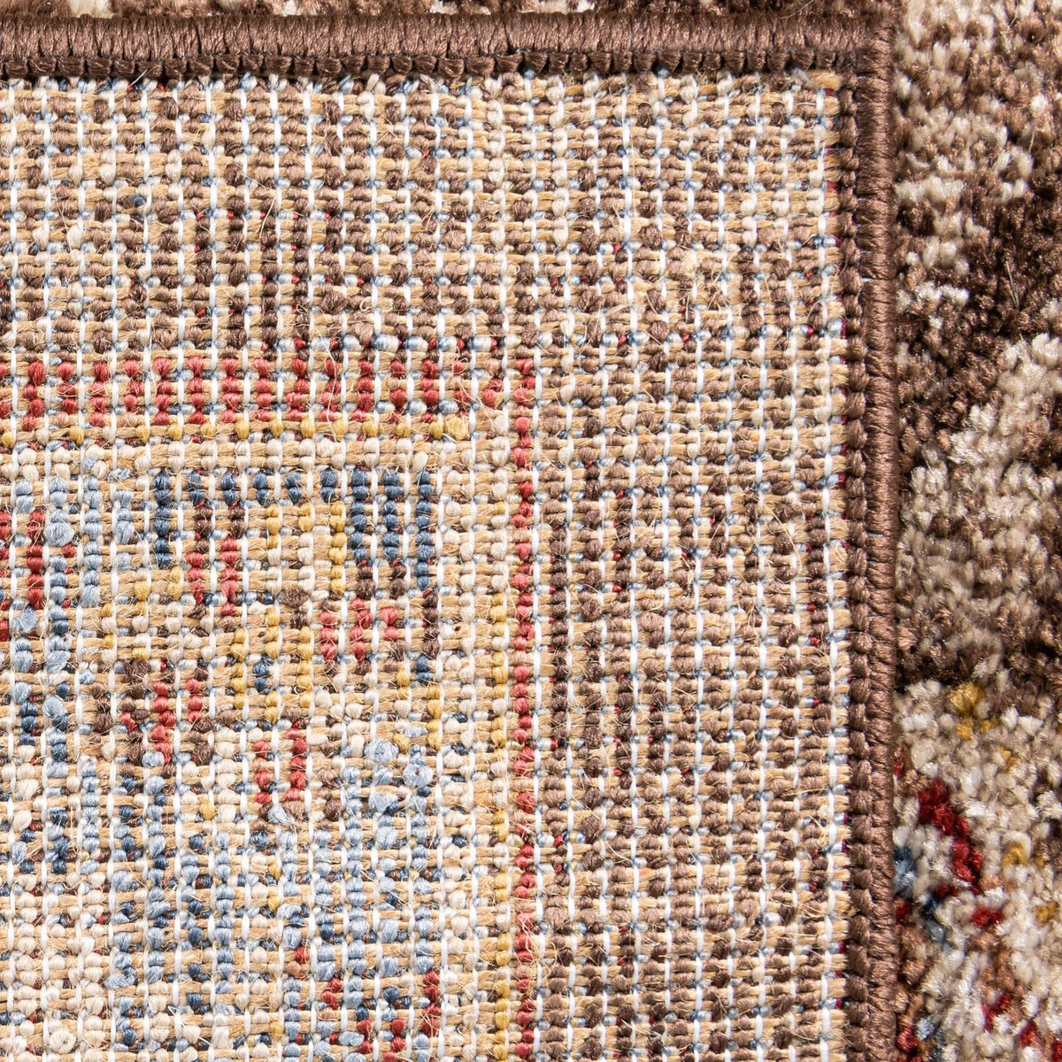 Unique Loom Utopia Collection Area Rug - Helios (Chocolate Brown/Beige) detail