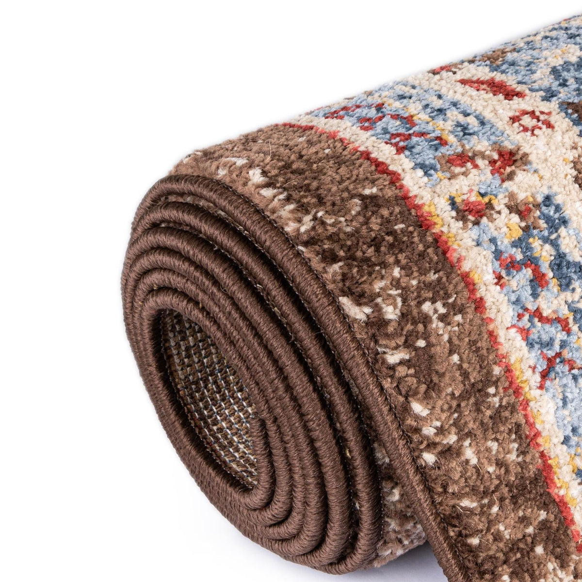 Unique Loom Utopia Collection Area Rug - Helios (Chocolate Brown/Beige) detail