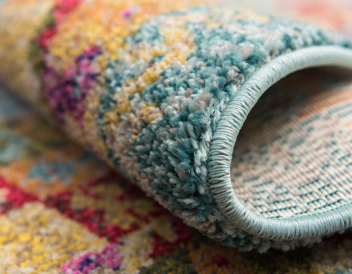 Sedona Lassen Light Blue/Green | Supplier rug image / alternate view