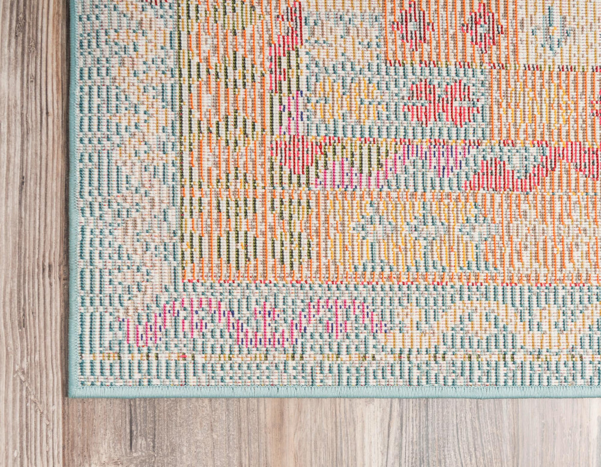 Sedona Lassen Light Blue/Green | Supplier rug image / alternate view