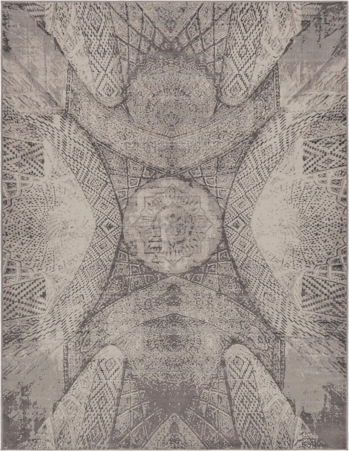 Sofia Albert Dark Gray & Gray Area Rug | Rectangle overhead alternative