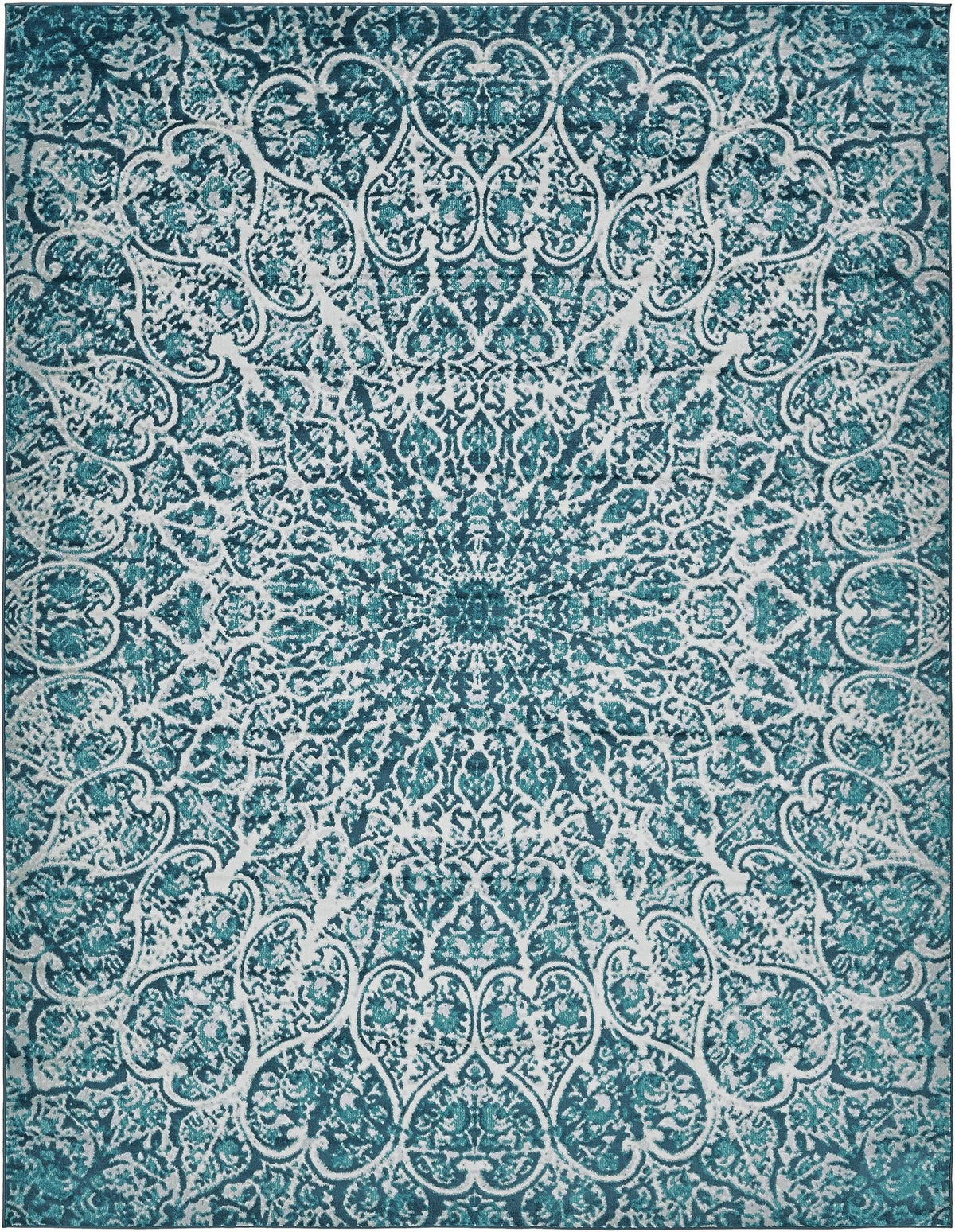 Sofia Grace Turquoise & Ivory Area Rug | Original supplier photo 11