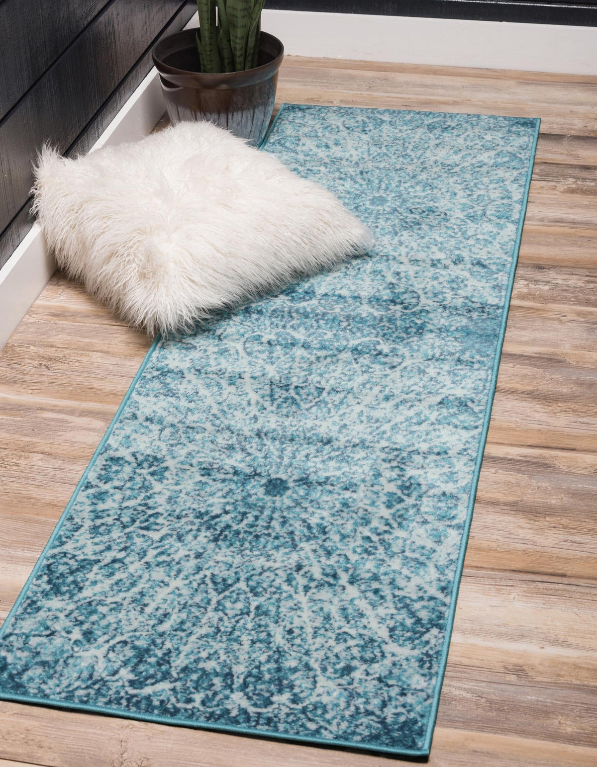 Sofia Grace Turquoise & Ivory Area Rug | Original supplier photo 13