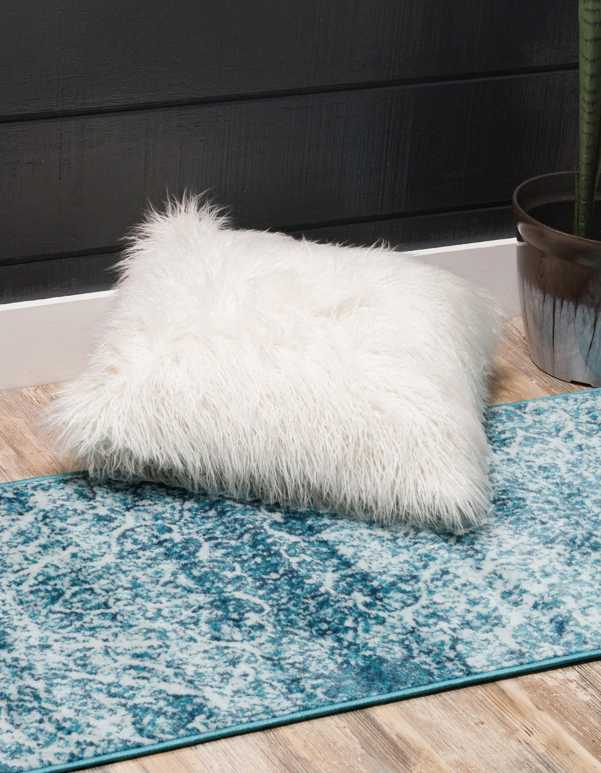 Sofia Grace Turquoise & Ivory Area Rug | Original supplier photo 15
