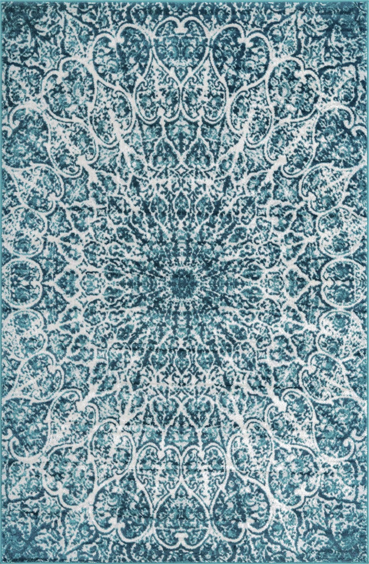Sofia Grace Turquoise & Ivory Area Rug | Original supplier photo 35