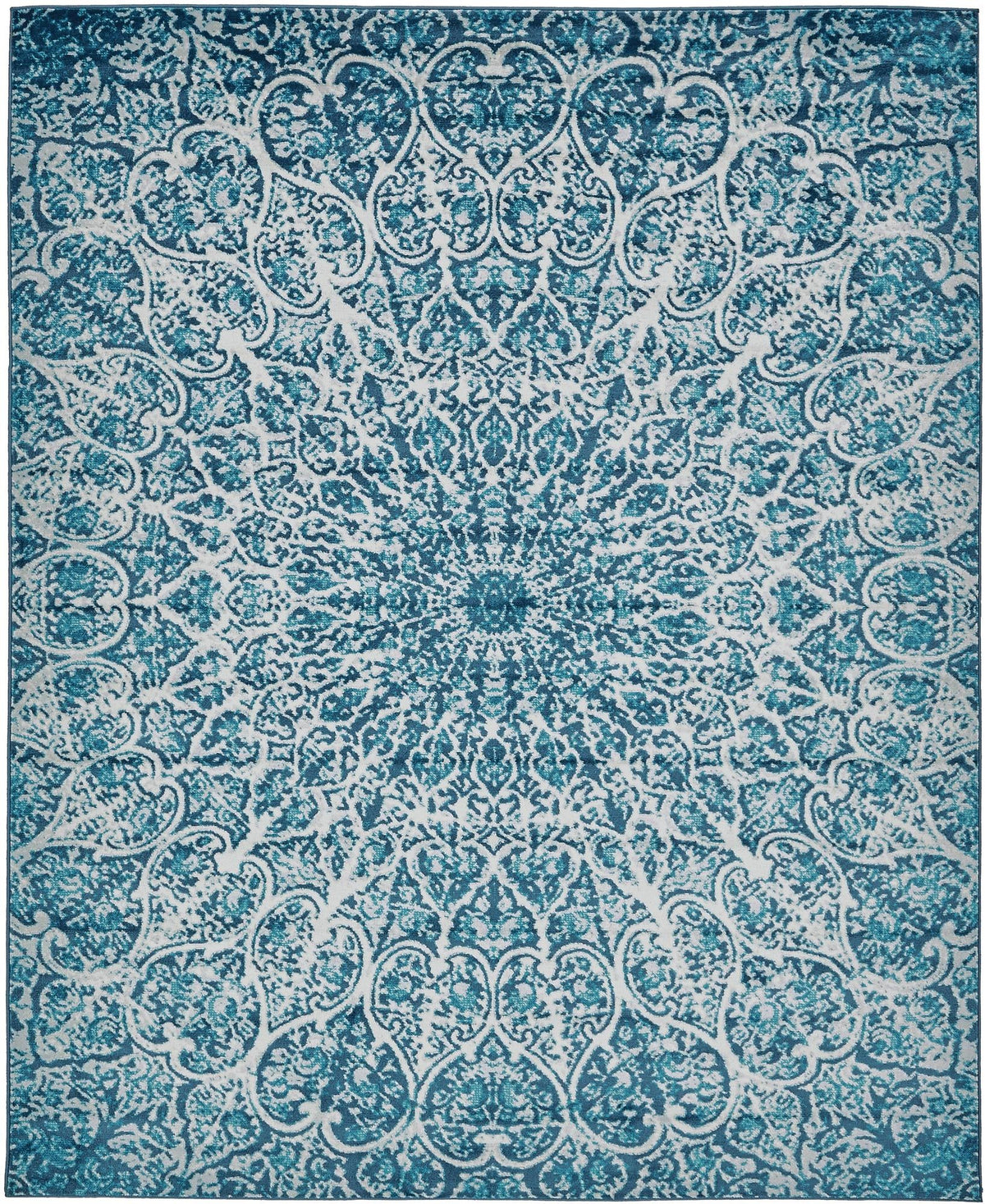 Sofia Grace Turquoise & Ivory Area Rug | Original supplier photo 1