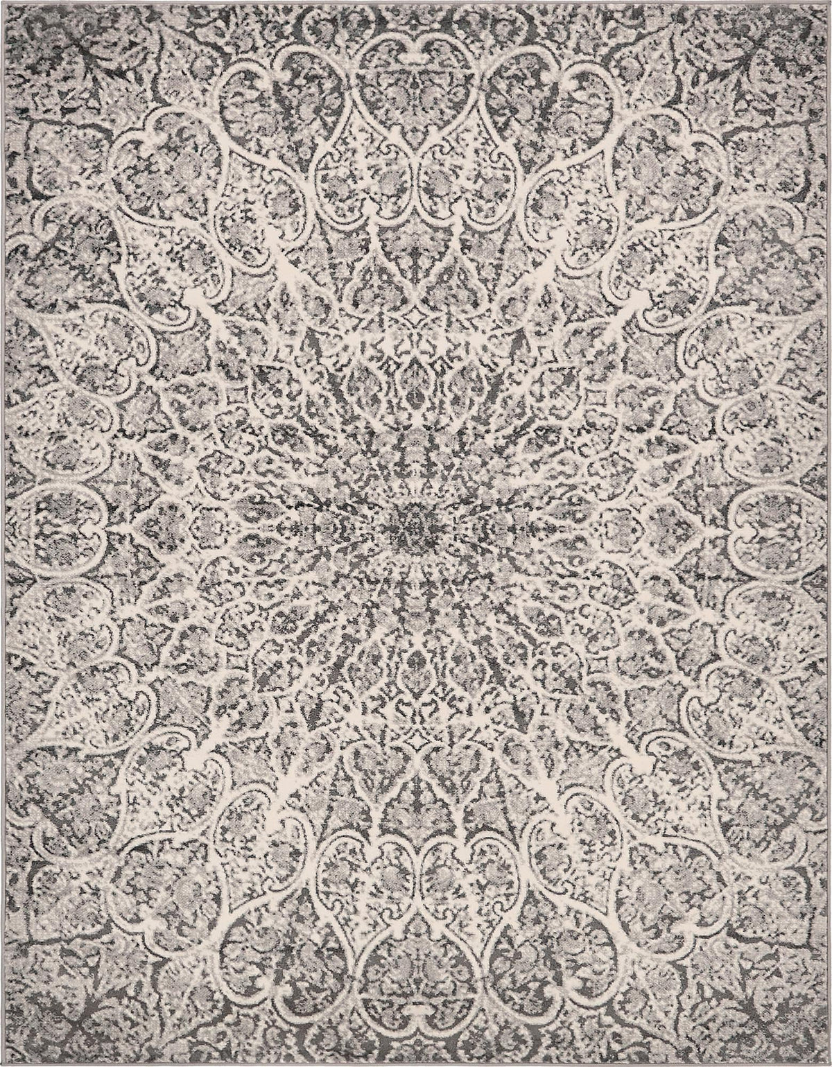 Sofia Grace Dark Gray & Gray Area Rug | Rectangle overhead alternative