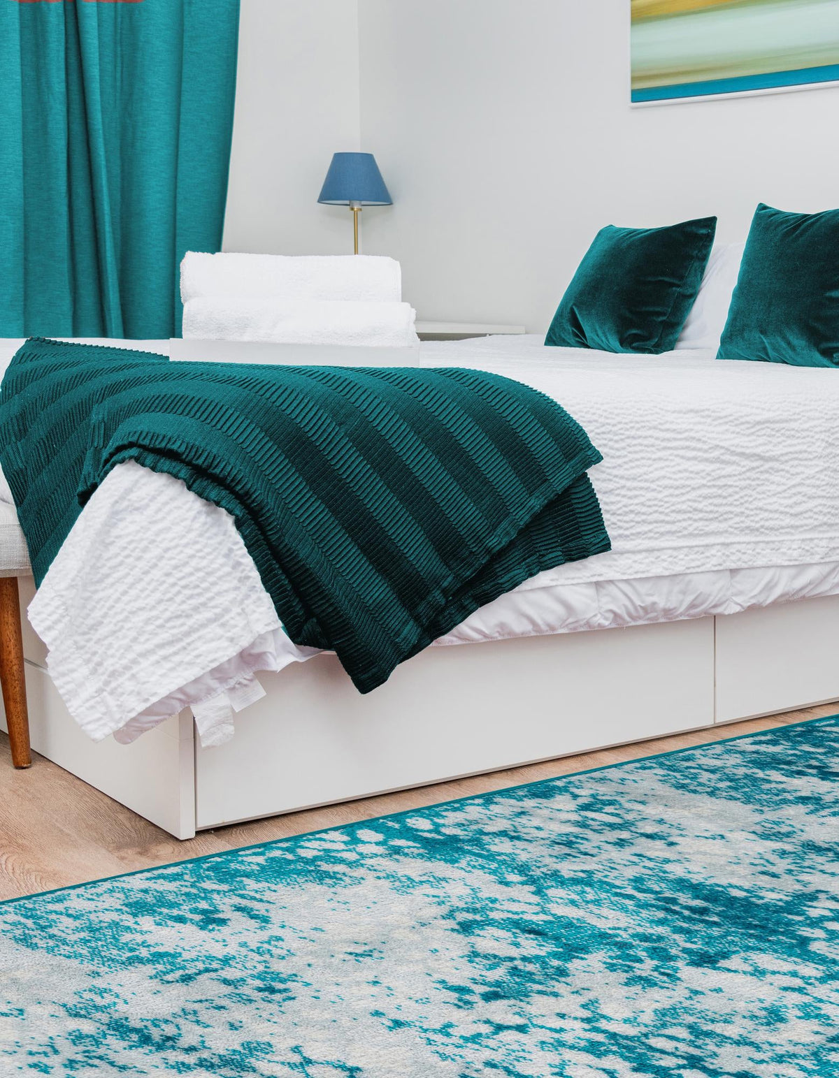 Sofia Larvotto Turquoise & Gray Area Rug | Unique Loom high-resolution supplier additional photo 3137764_image_1017.jpg