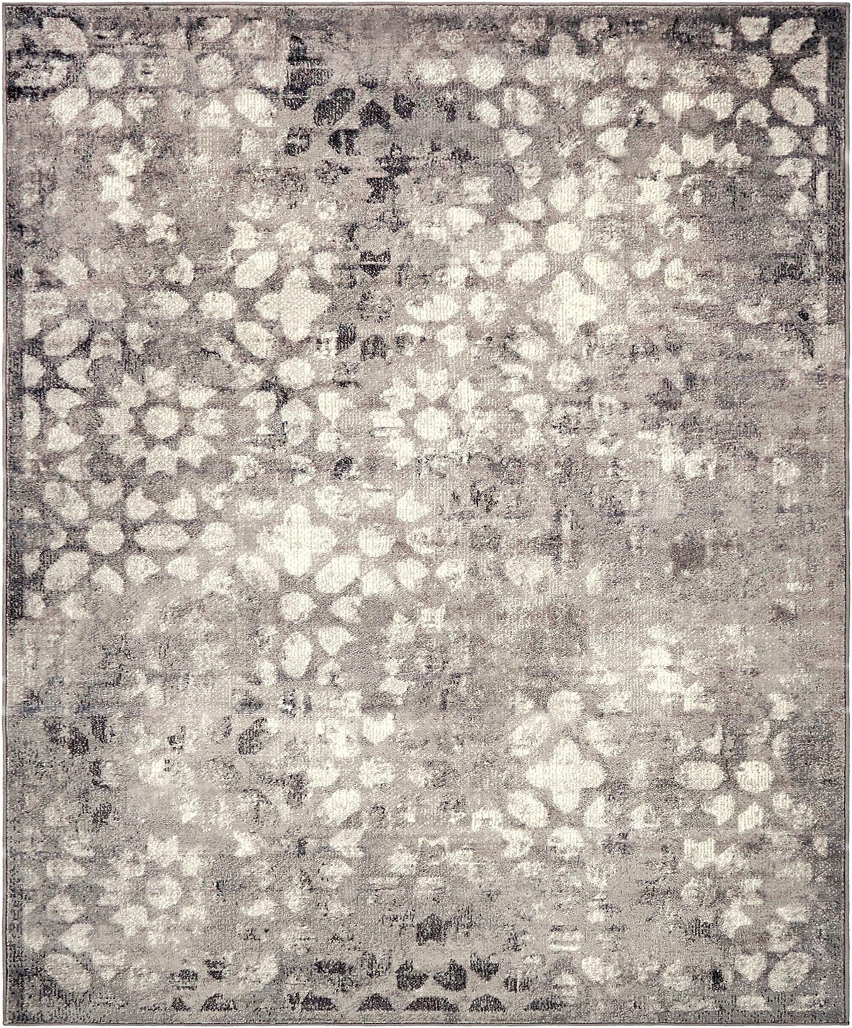 Sofia Larvotto Dark Gray & Gray Area Rug | Rectangle overhead | SKU 3137773