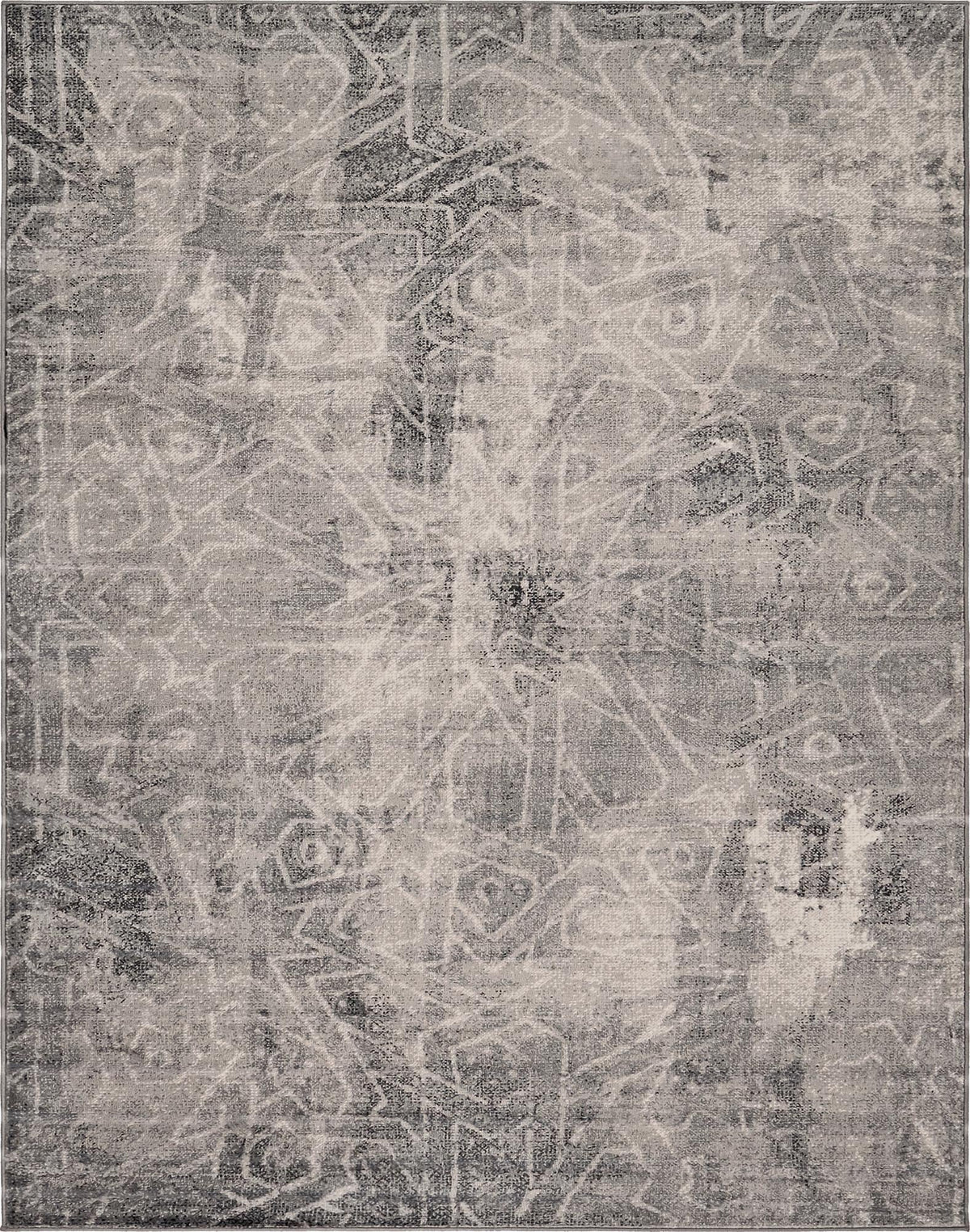 Sofia Rainier Dark Gray & Gray Area Rug | Rectangle overhead alternative