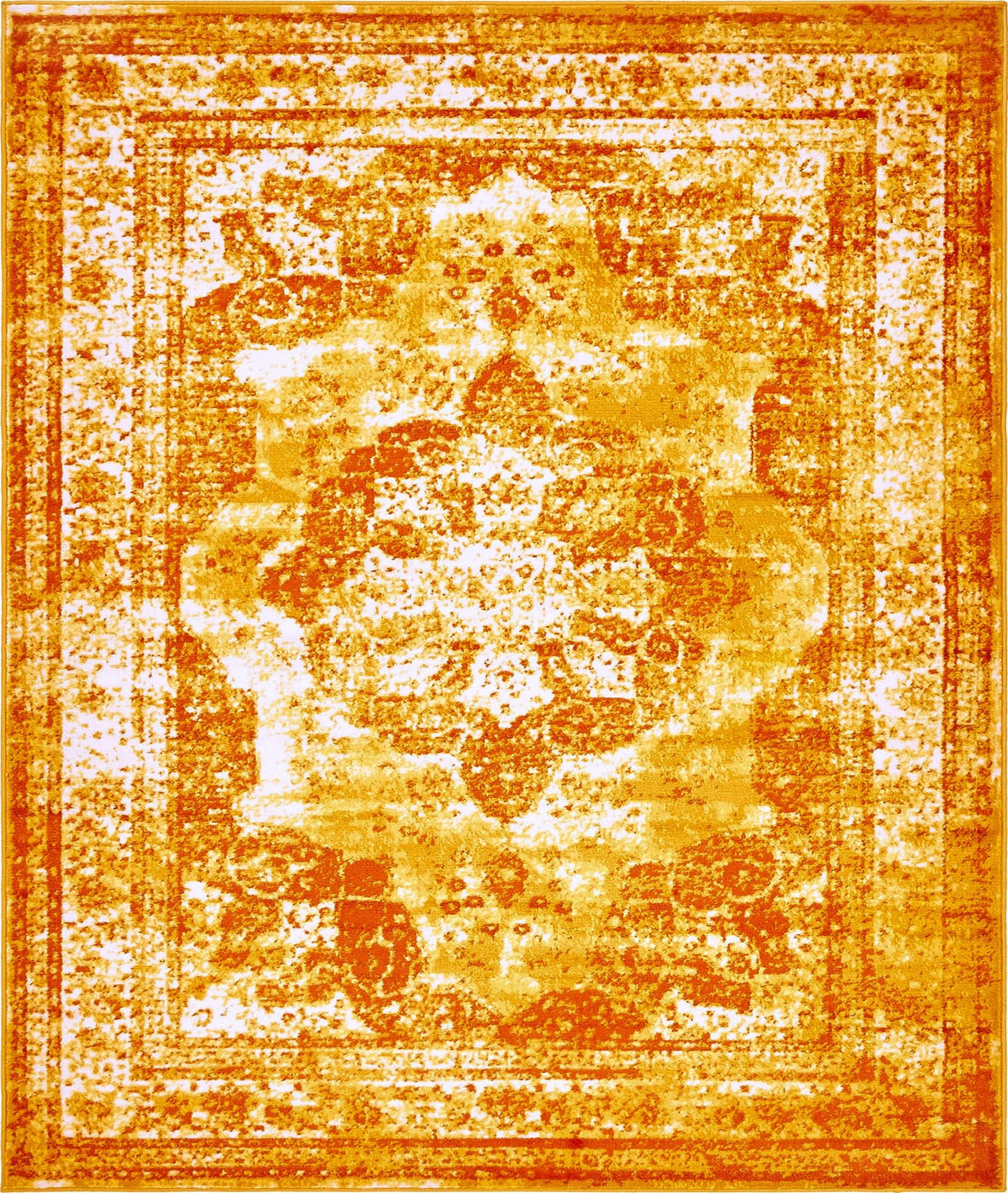 Sofia Salle Garnier Orange & Yellow Area Rug | Exact default SKU 3137834 overhead hero