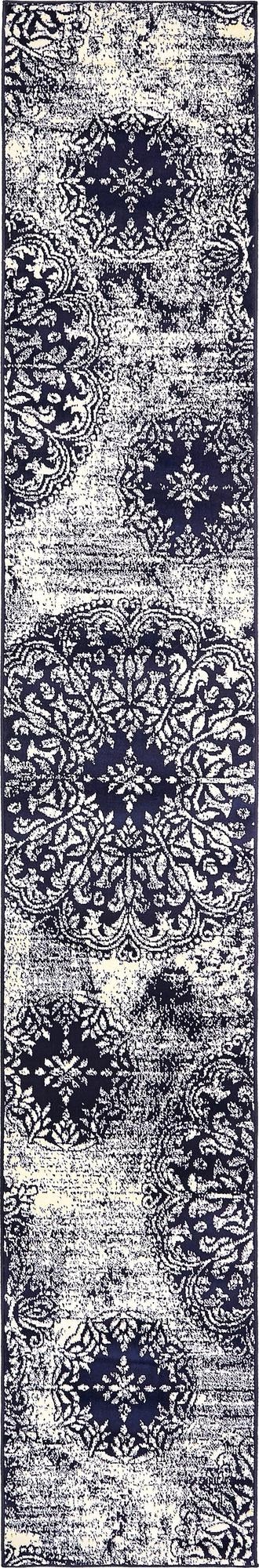 Sofia Grand Navy Blue & Ivory Area Rug | Manufacturer additional original detail or rug view
