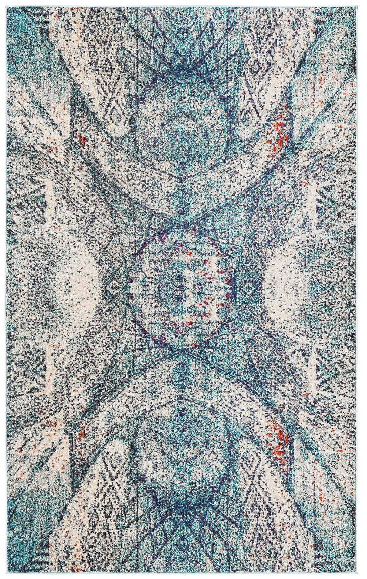 Vita Munch Blue & Cream Area Rug | Original supplier photo 1