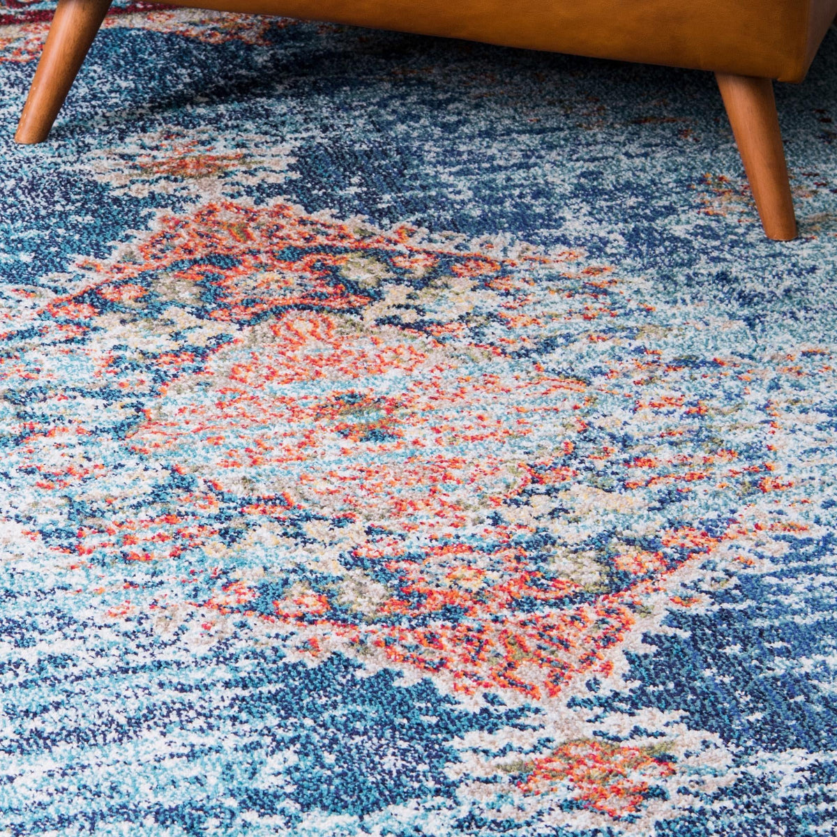 Vita Warhol Turquoise & Beige Area Rug | Unique Loom high-resolution supplier additional photo 3140026_image_1024.jpg