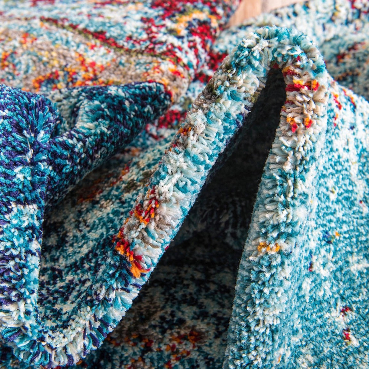 Vita Warhol Turquoise & Beige Area Rug | Unique Loom high-resolution supplier additional photo 3140026_image_1026.jpg