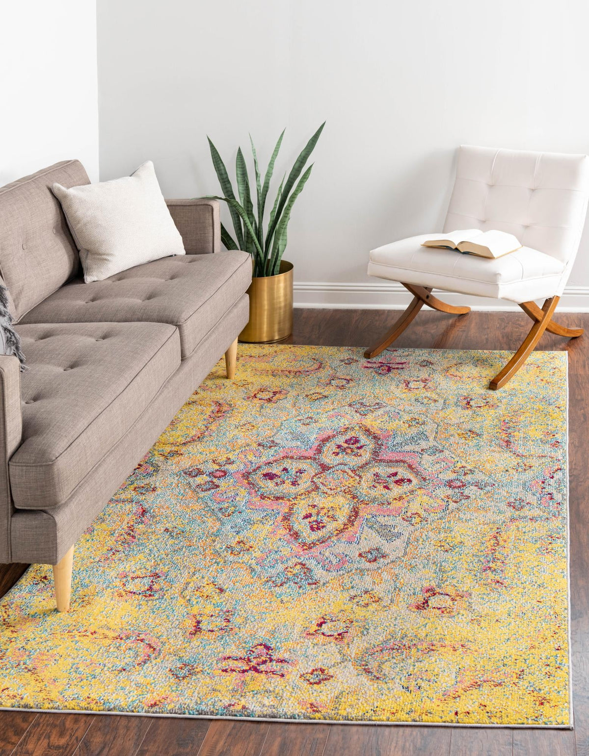 Vita Van Gogh Yellow/Beige | Matching Rectangle lifestyle