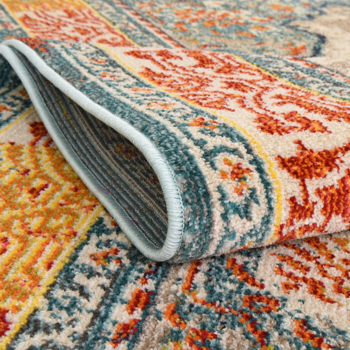Vita Da Vinci Blue & Beige Area Rug | Original supplier photo 5