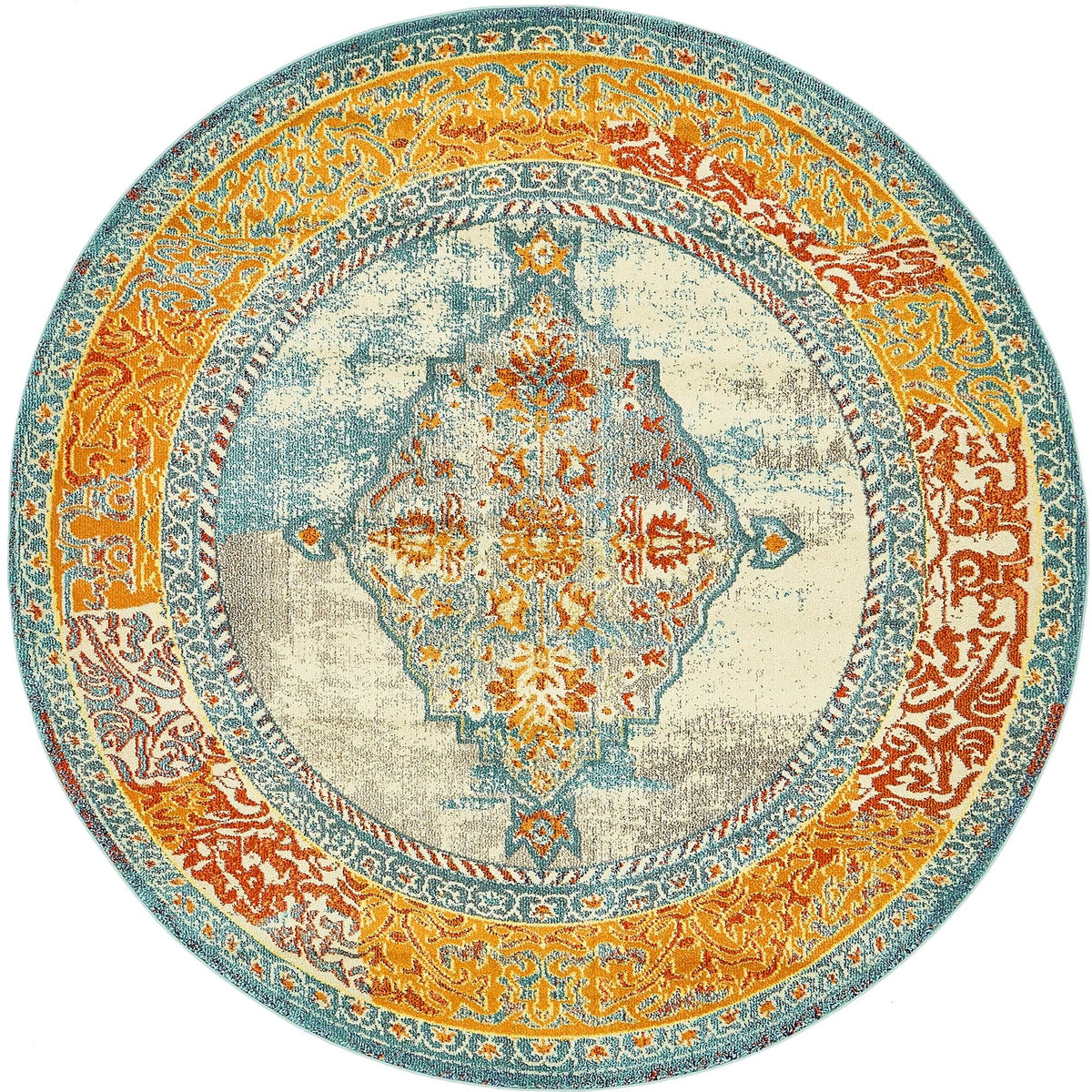 Vita Da Vinci Blue & Beige Area Rug | Original supplier photo 12