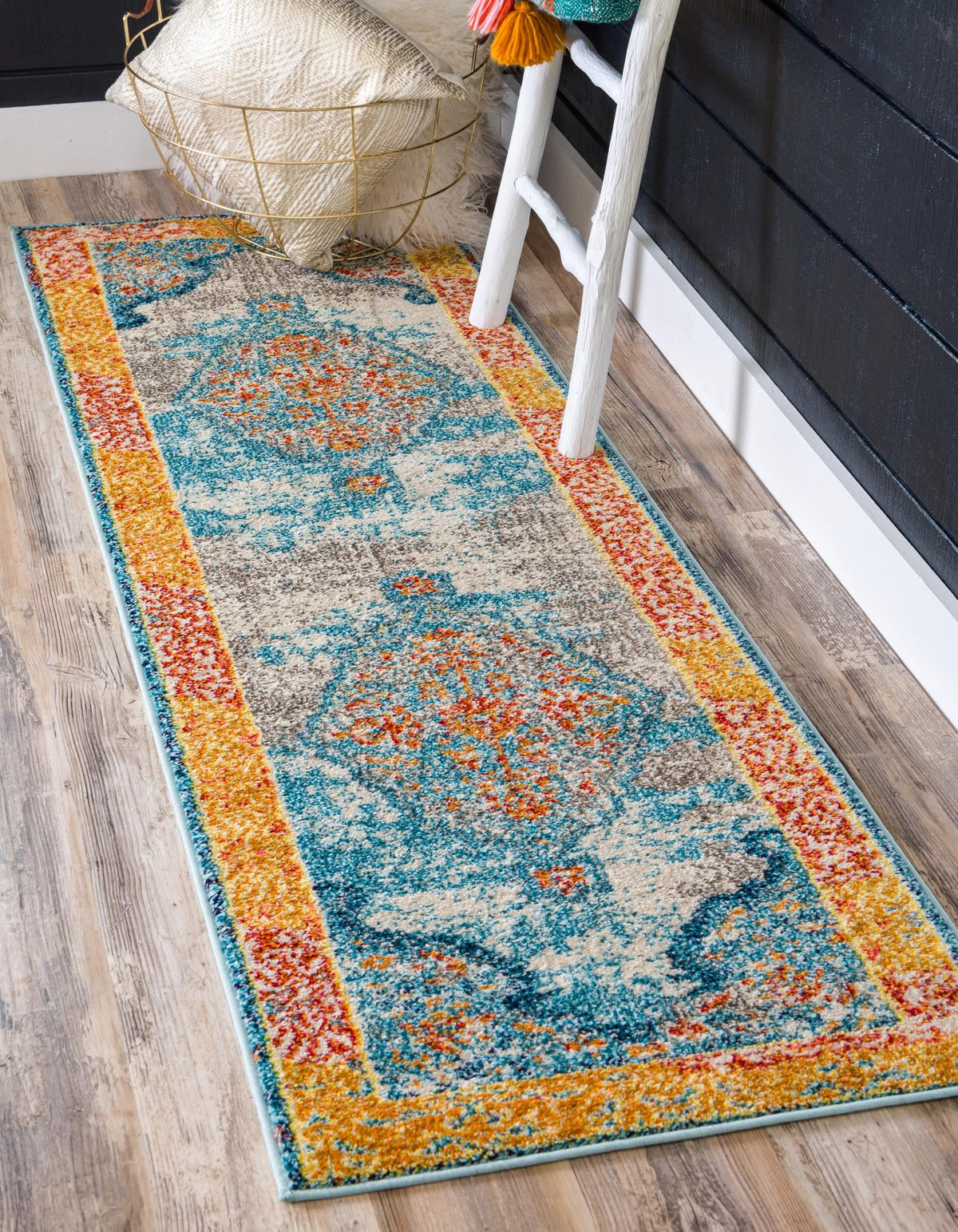 Vita Da Vinci Blue & Beige Area Rug | Original supplier photo 20